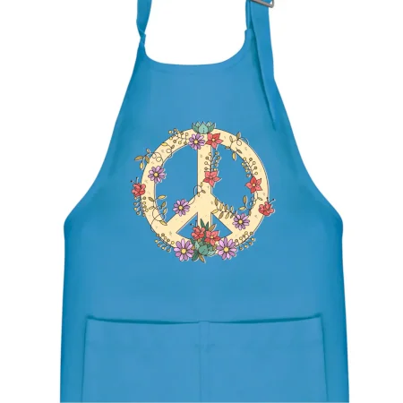 Peace symbol pískový