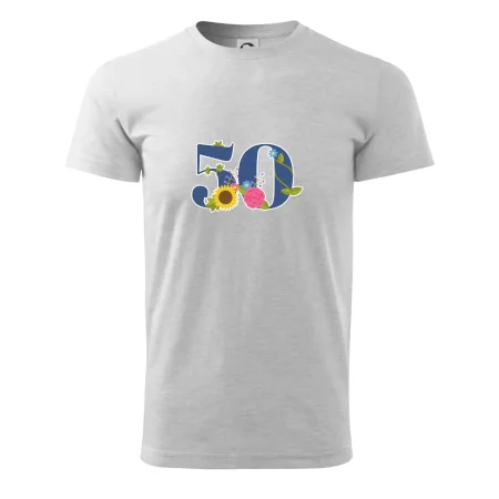Květinové číslo kreslené - 50