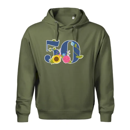 Květinové číslo kreslené - 50