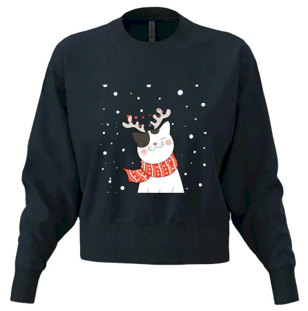 Kočka se sobími rohy