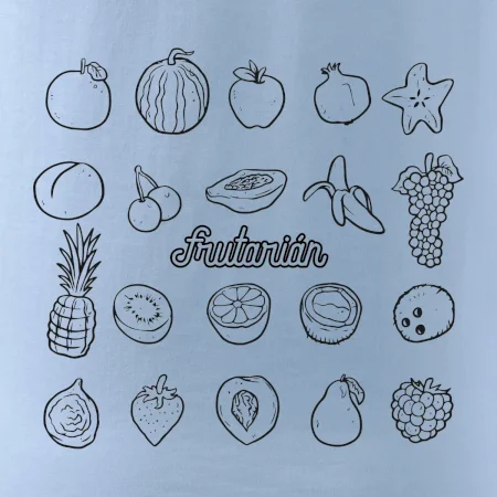 Frutarián ovoce ve čtverci