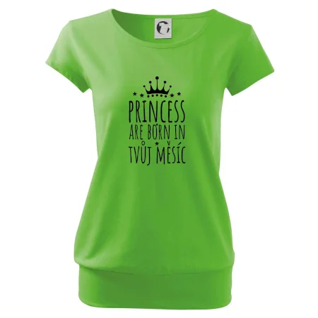 Princesses are born in (vlastní nápis měsíc narození)