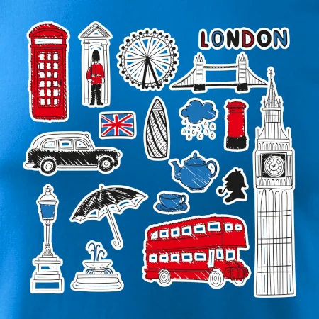 Velká Británie - kreslené ikonky