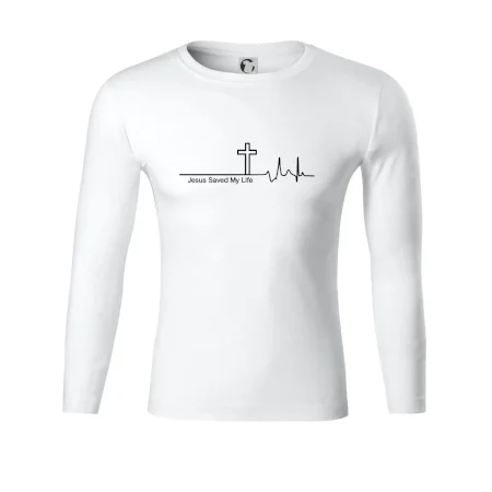 Jesus Saved My Life kříž ekg