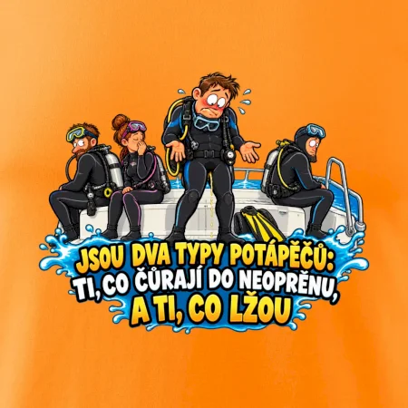 Dva typy potápěčů v neoprenu