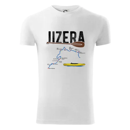 Mapa řeky Jizery