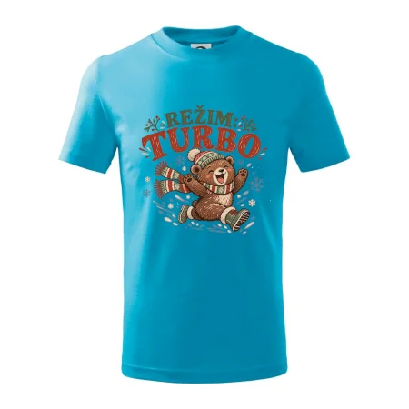 Rodinná vánoční trička - Režim turbo zimní medvídek dítě