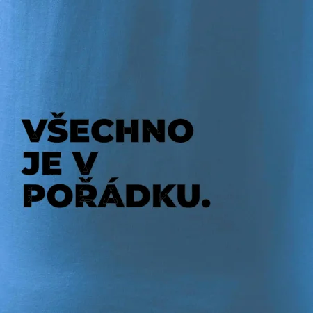 VŠECHNO JE V POŘÁDKU.
