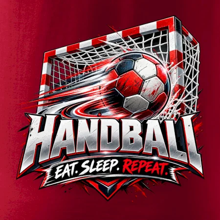 Házenkářský míč v brance eat sleep repeat