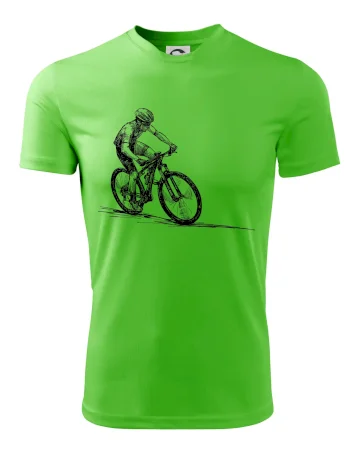 MTB kreslený cyklista