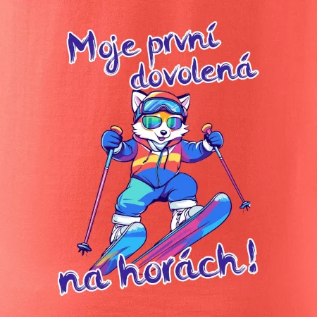 Moje první dovolená na horách modrá liška
