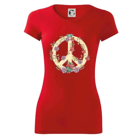 Peace symbol pískový