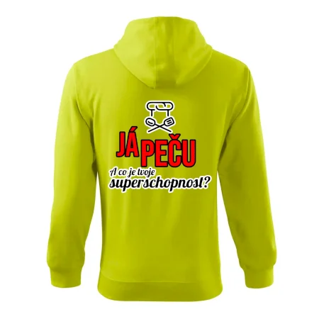 Já peču - tvoje superschopnost? rovný nápis