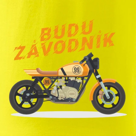 Budu závodník  žlutý cafe racer