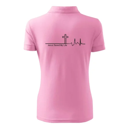 Jesus Saved My Life kříž ekg