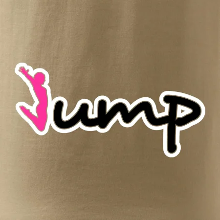 Jump - nápis a panáček
