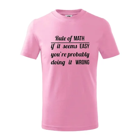 Rule of math