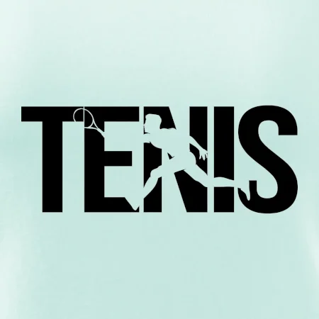 Tenis nápis silueta