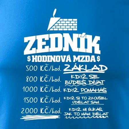 Hodinová mzda zedník