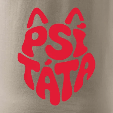 Psí táta nápis v hlavě