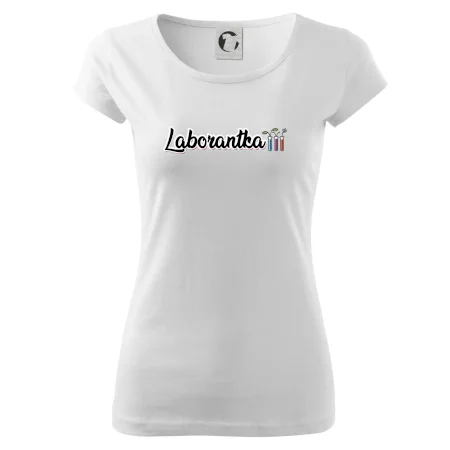Laborantka a zkumavky
