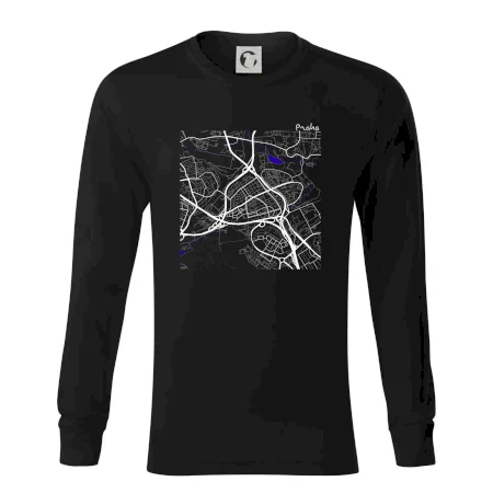 Praha - 14100 mapa s vodními toky