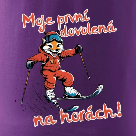 Moje první dovolená na horách hnědá  liška