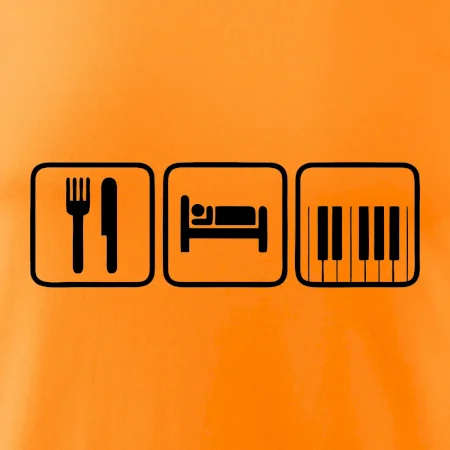 Eat sleep piano v řadě