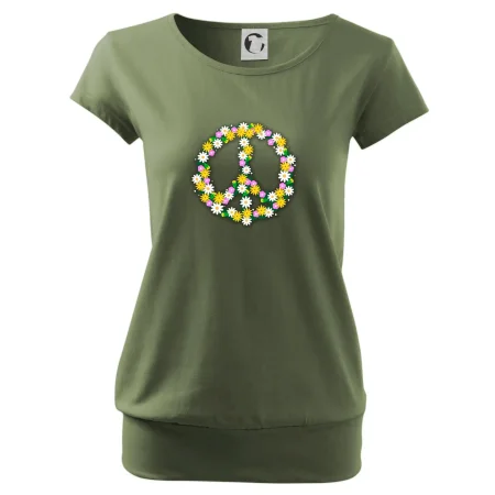 Peace symbol kopretiny