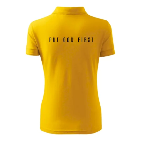 Put God first slabý nápis