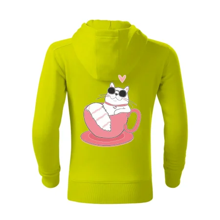 Hustá kočka v hrníčku