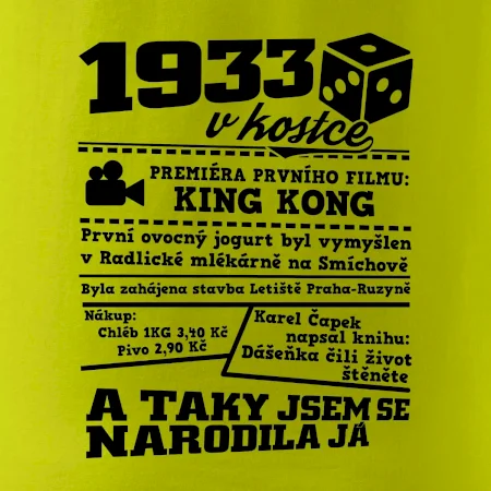 1933 v kostce