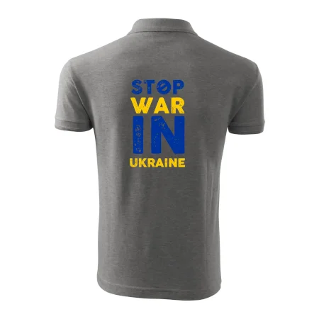 Barevný nápis Stop war in ukraine