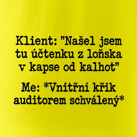 Klient a vnitřní auditorský křik