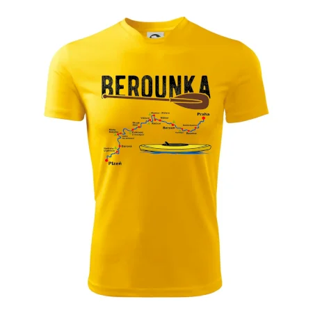 Mapa řeky Berounky