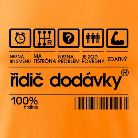 Čárový kód - řidič dodávky