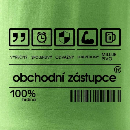 Čárový kód obchodní zástupce
