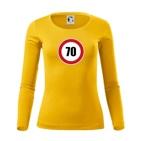 Dopravní značka - omezení rychlosti 70