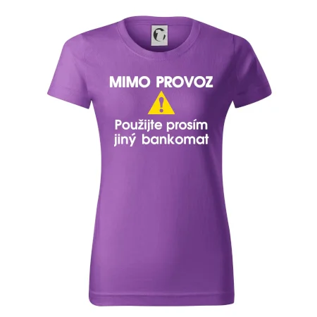 Mimo provoz - použijte jiný bankomat