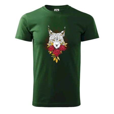 Rys s červenými růžemi  (Pecka design)