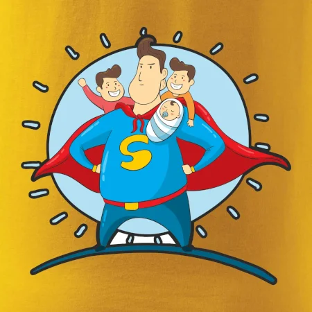 Táta superman - kluk, kluk a dítě