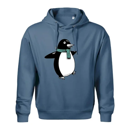 Tučňák se zelenou šálou