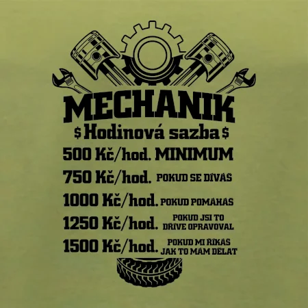 Mechanik - hodinová sazba