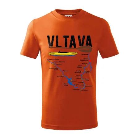 Mapa řeky Vltavy