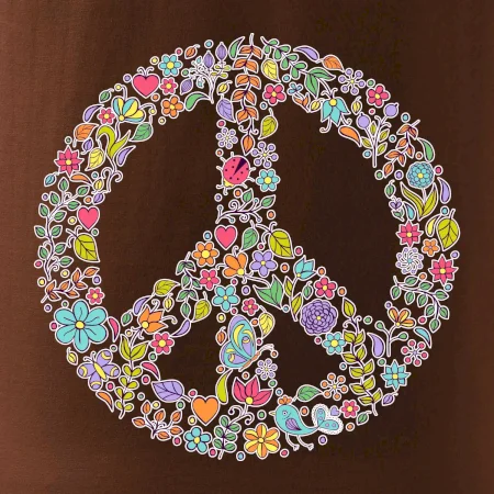 Peace symbol lístečky
