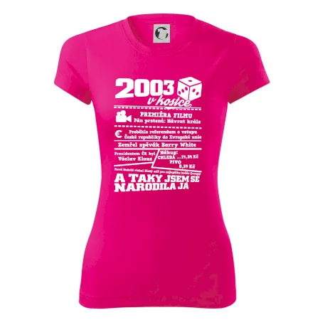 2003 v kostce