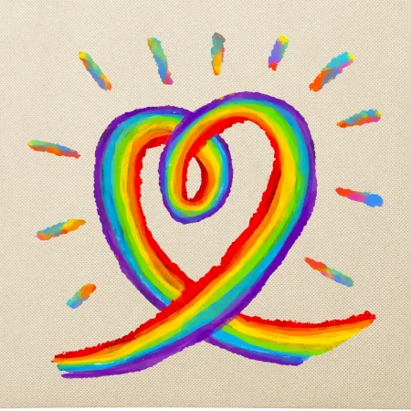 Srdce pride duha kreslená