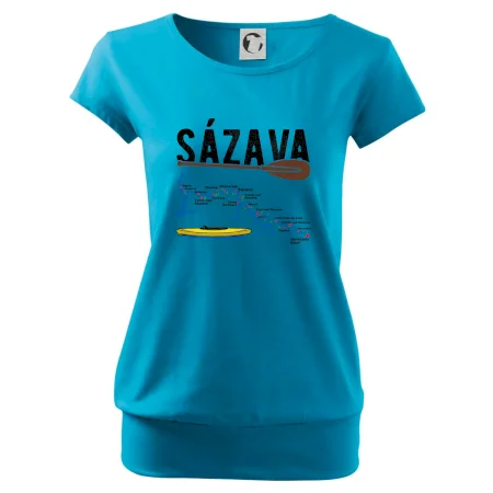 Mapa řeky Sázavy