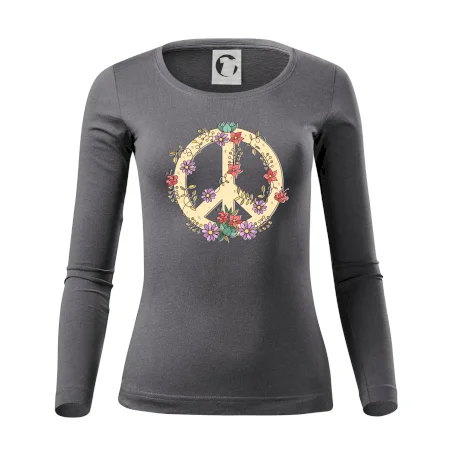 Peace symbol pískový