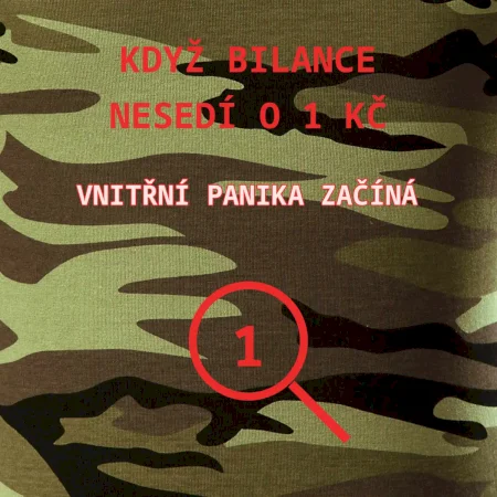 Bilance nesedí o 1 Kč